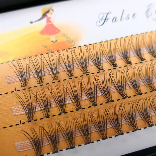 60 pcs grafted eyelashes natural soft eyelashes false eyelashes