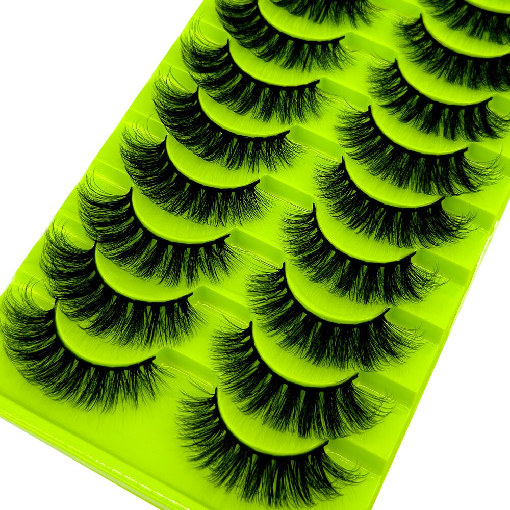 Fluffy Mink Lashes 8-25mm Lashes Dramatic Thick Volume Natural Eyelashes Eye Lashes 100% Cruelty Free Mink Eyelashes