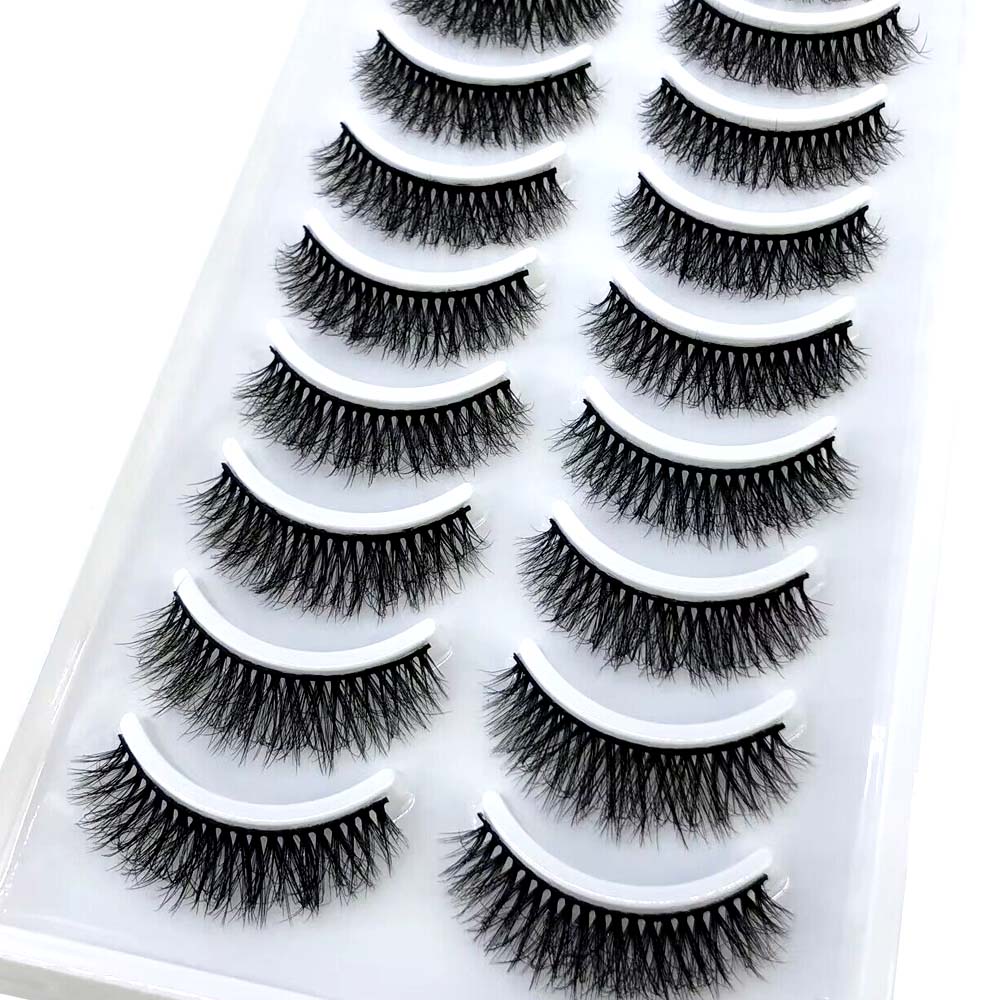 10pairs eyelashes soft fluffy lashes false eyelashes dramatic 3d mink lashes lash extension 3d cilios faux cils