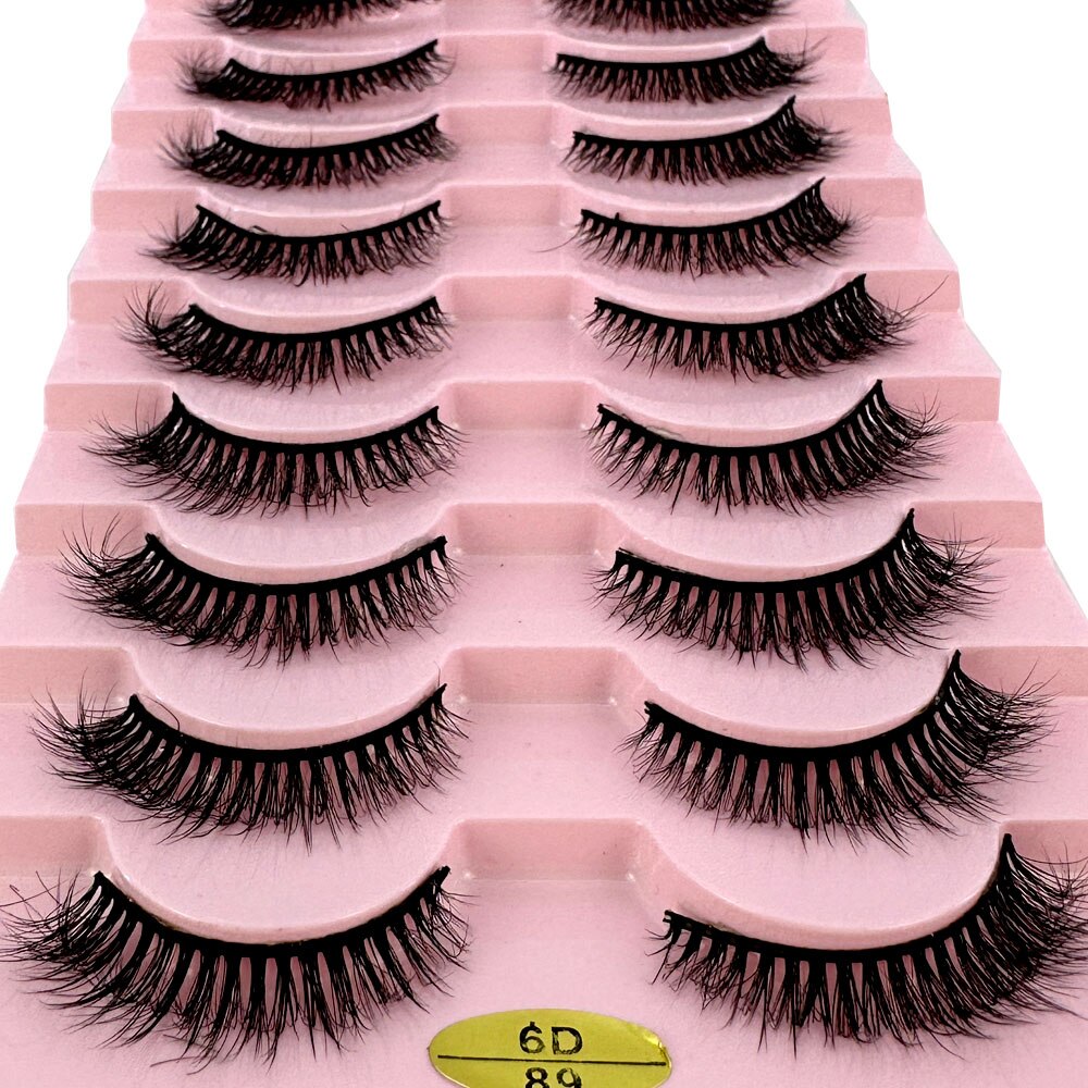 10pair 3D Mink Lashes Cruelty free Eyelashes Makeup maquillaje False Eyelashes 6D Fluffy Fake Lashes Thick Faux Cils Maquiagem