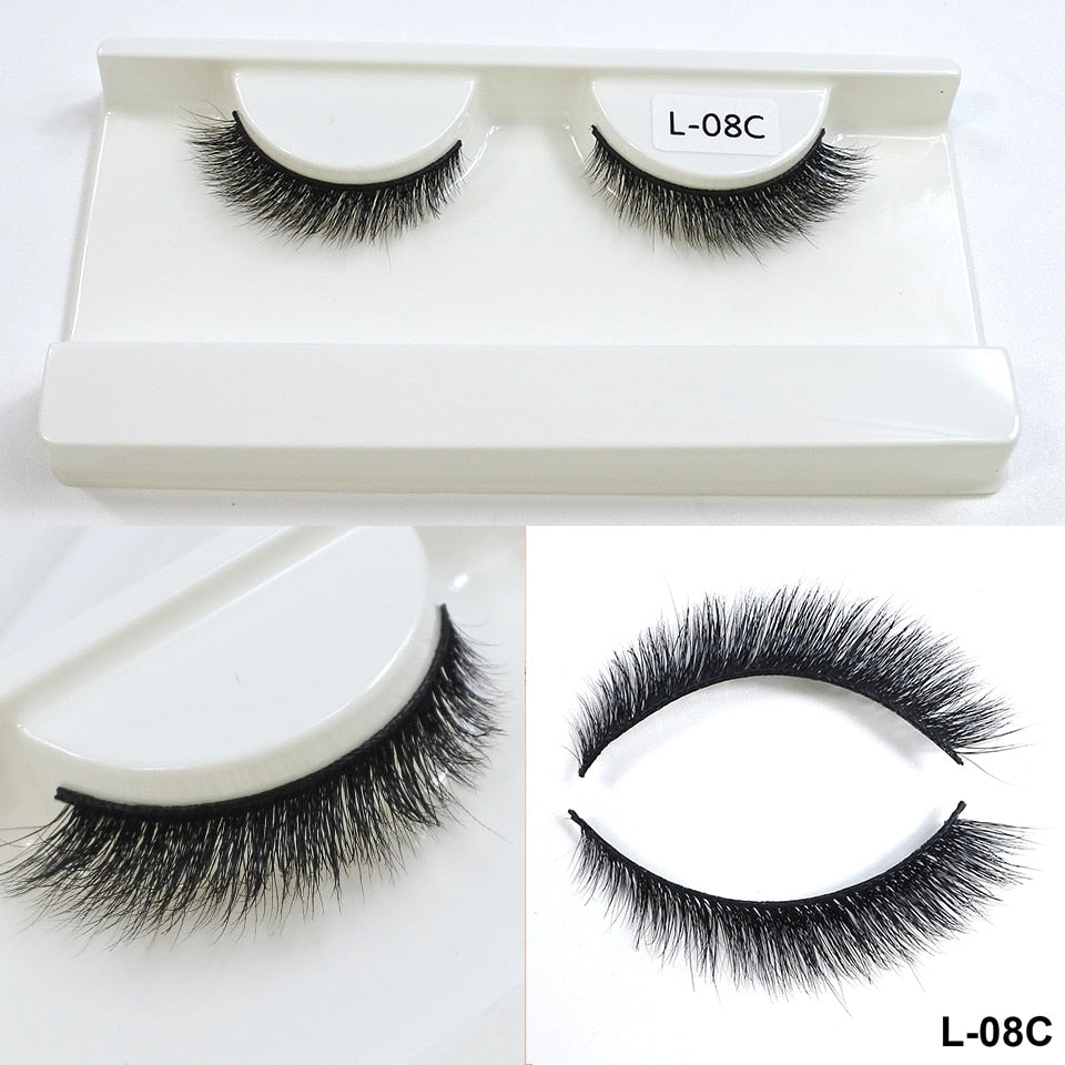 Mink Eyelashes 10mm-18mm Short Natural 3d Mink Lashes Winged Cateye Lashes