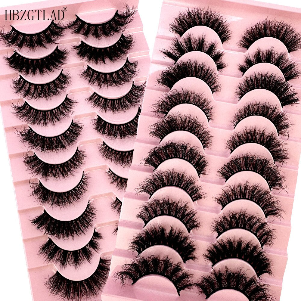 500Pairs 3D Faux Mink Lashes Natural long Mink False Eyelashes Fake Eyelash Mink Lashes Extension Cils