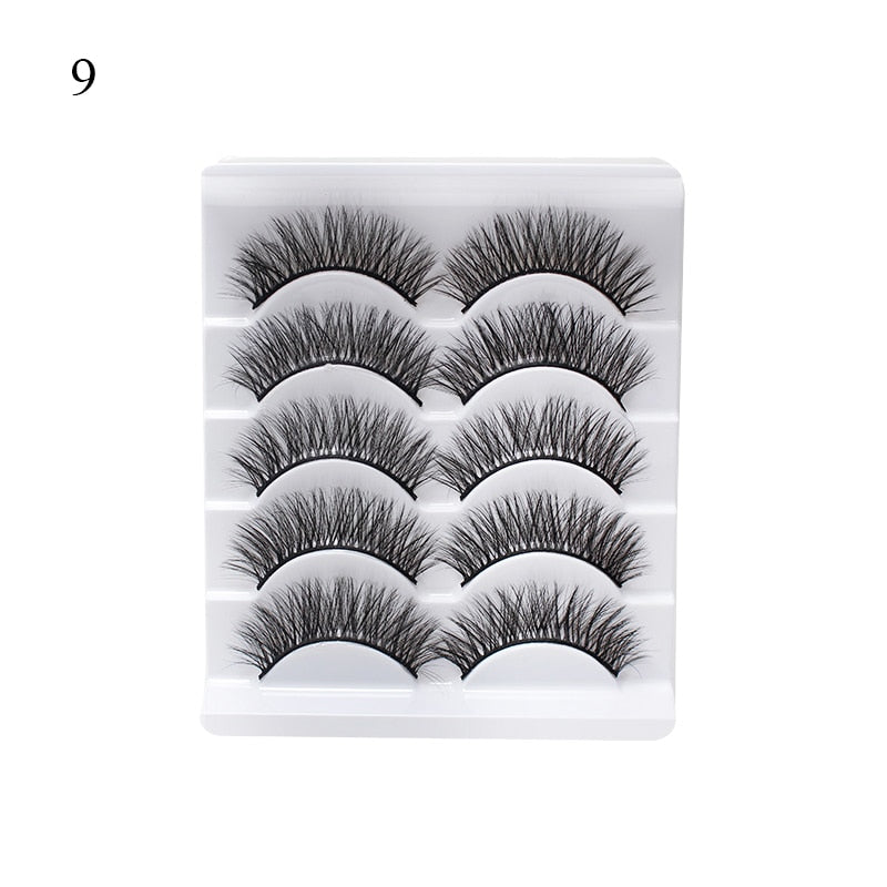 4 Pairs Eyelashes Extension Natural False Eyelashes Cross Long Winged Eyelash End Eye Elongated Big Eye Lashes Lolita Eyelashes