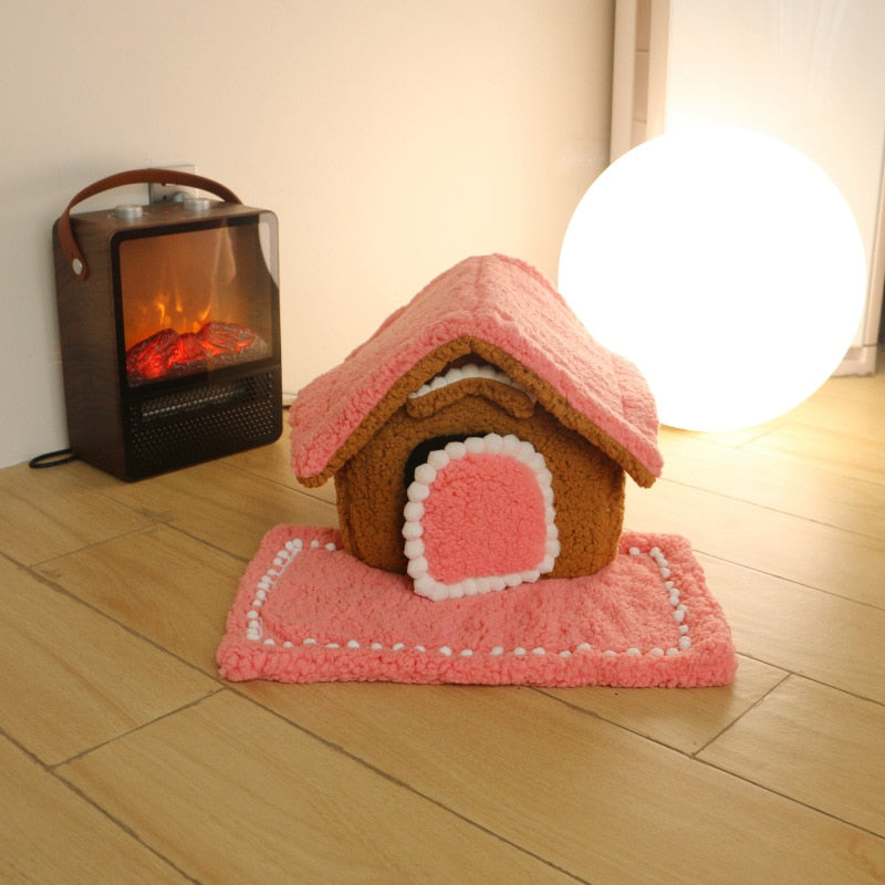 Strawberry Milk Banana Milk Cat Bed Cat House