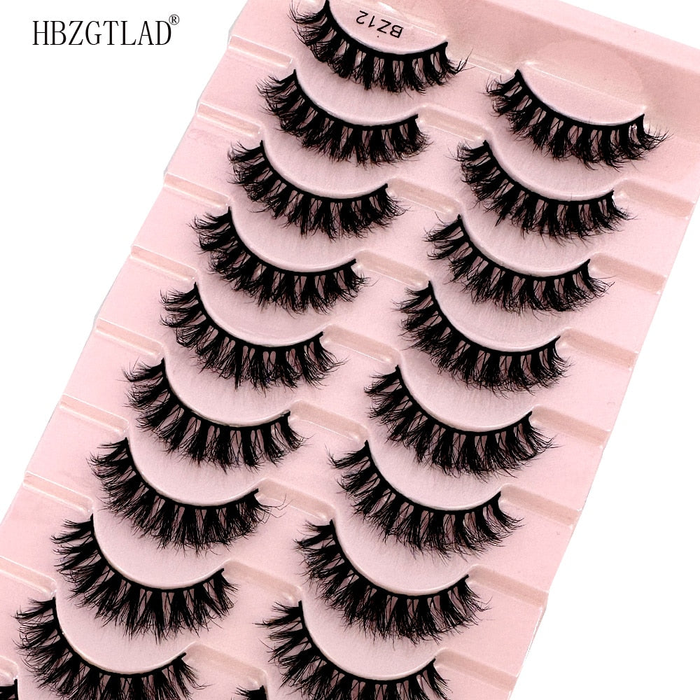 Fluffy Mink Lashes 8-25mm Lashes Dramatic Thick Volume Natural Eyelashes Eye Lashes 100% Cruelty Free Mink Eyelashes