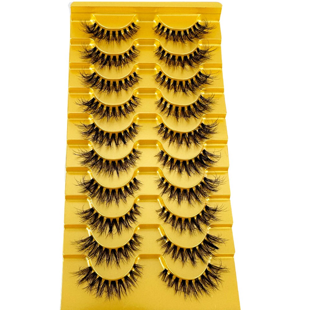 Transparent Terrier 3 Pairs 3D Mink EyeLashes False Lashes Thick EyeLash Lashes Natural Soft Fake EyeLashes