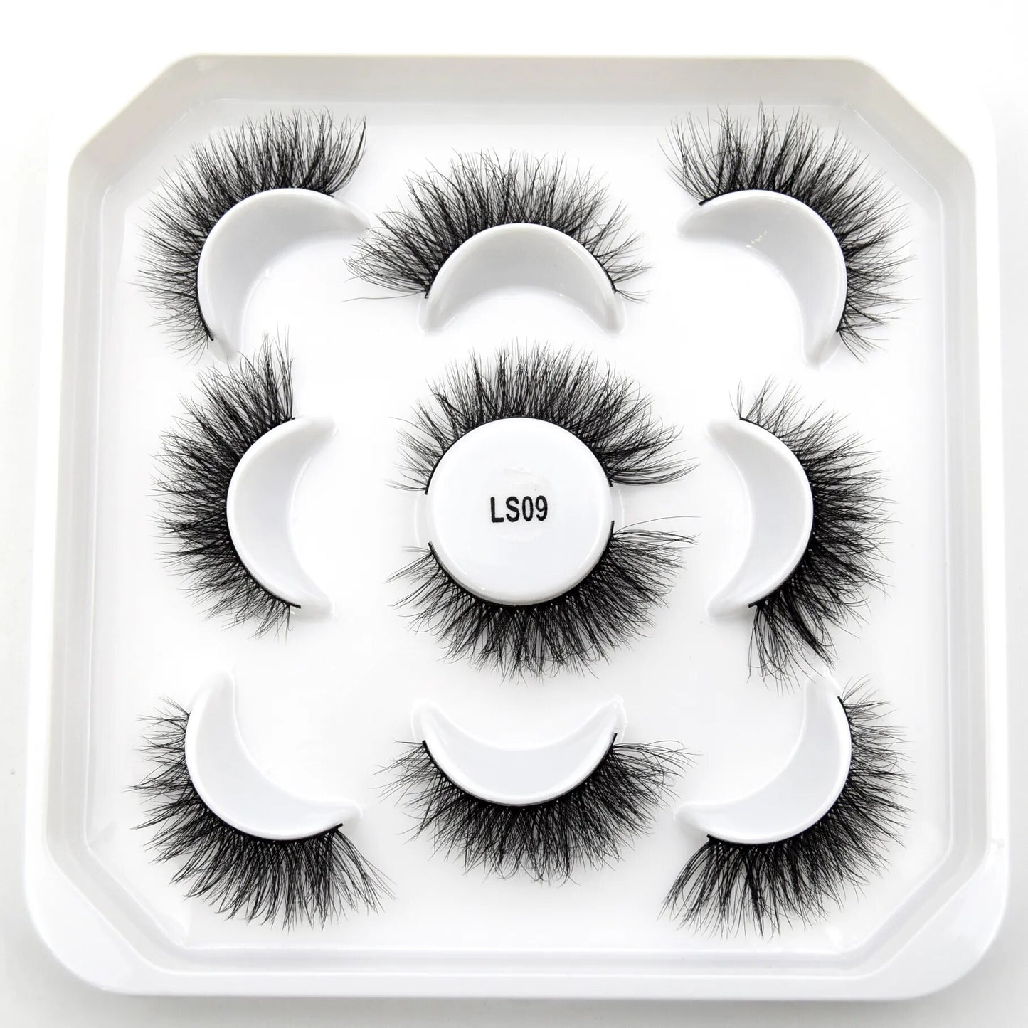 5paris/10pairs Faux Mink Eyelashes Make Up False Cils Hand Made Fake Eyelashes Wholesale Thick Eyelashes Extension