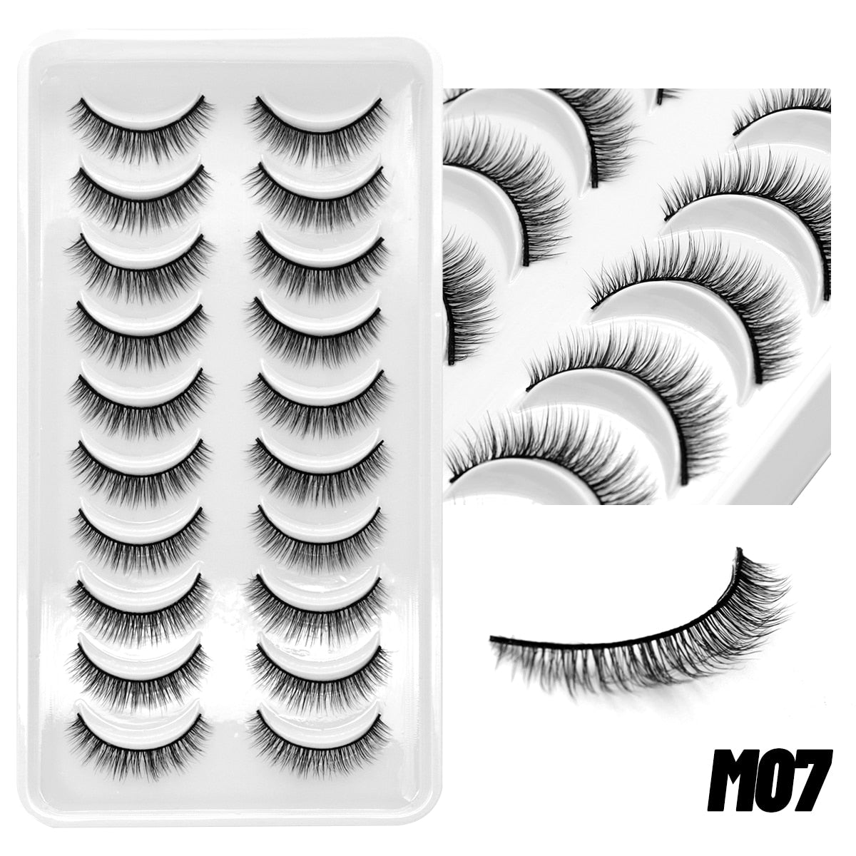 5/10Paris 3D Natural Eyelash mink lashes fake eyelashes Eyelash extension lashes