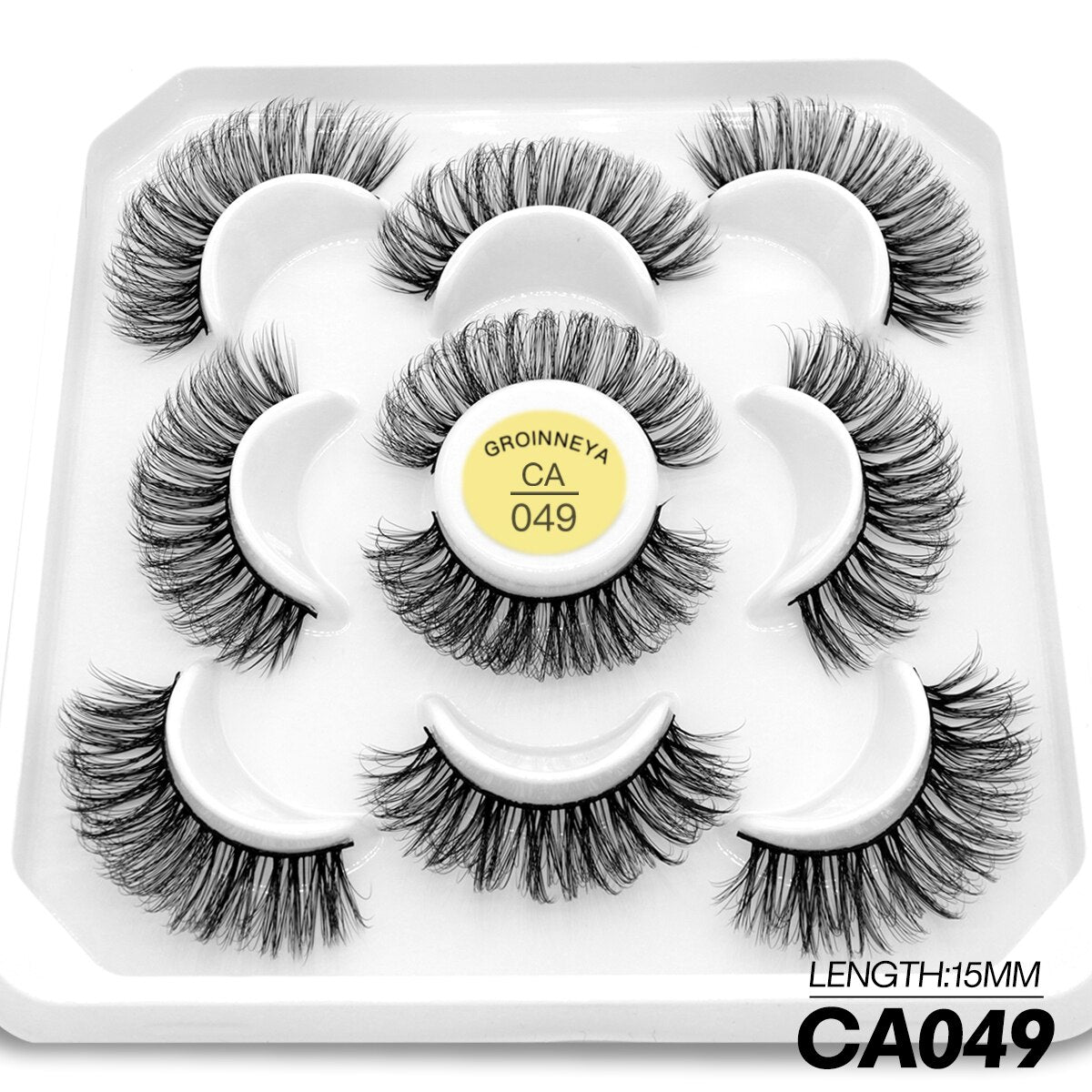 5 Pairs Eyelashes Manga Lashes Natural Cosplay False Lashes Fluffy Soft Cross Fairy Little Devil Lashes Extension
