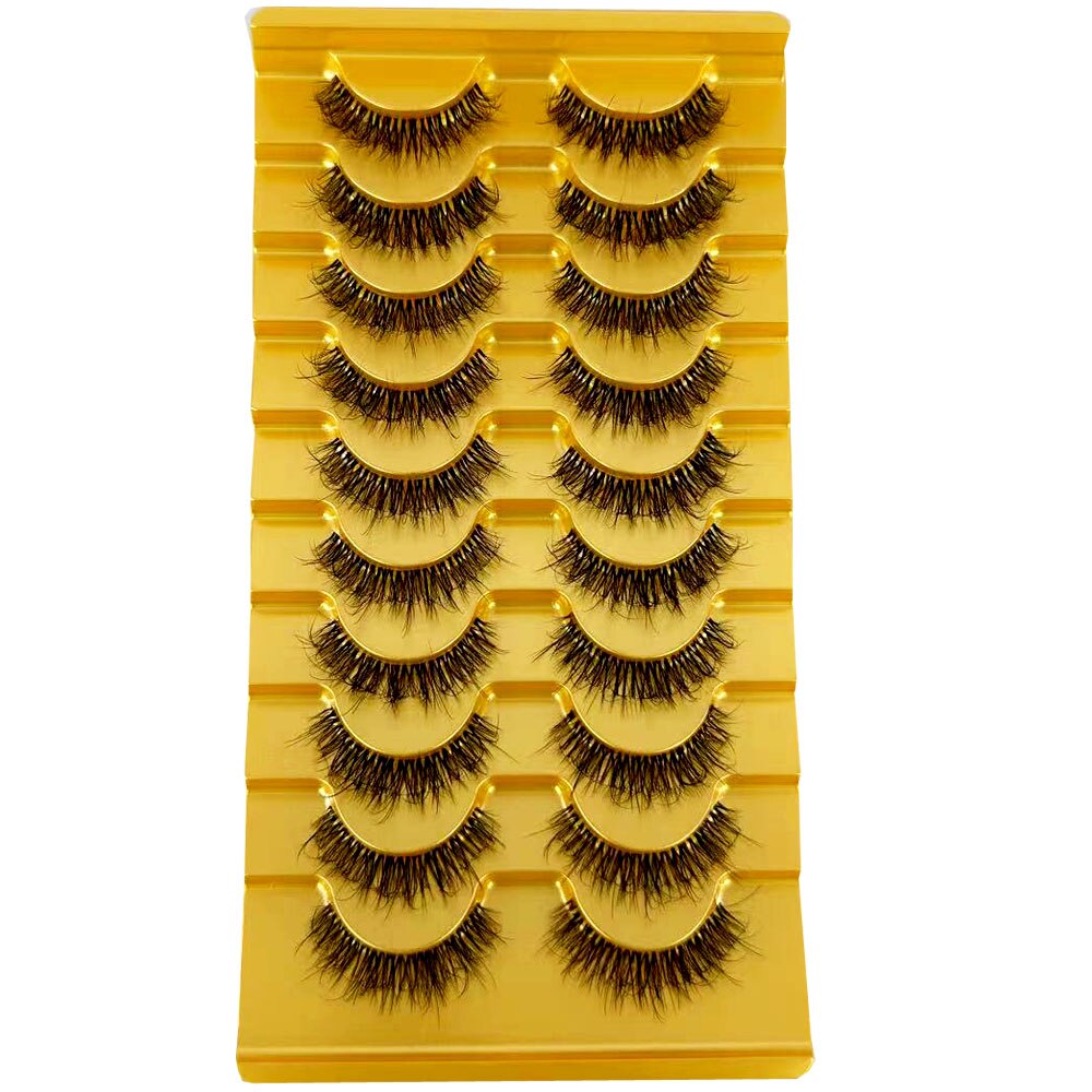 Transparent Terrier 3 Pairs 3D Mink EyeLashes False Lashes Thick EyeLash Lashes Natural Soft Fake EyeLashes