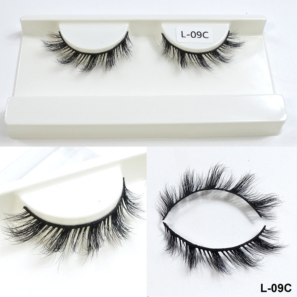 Mink Eyelashes 10mm-18mm Short Natural 3d Mink Lashes Winged Cateye Lashes