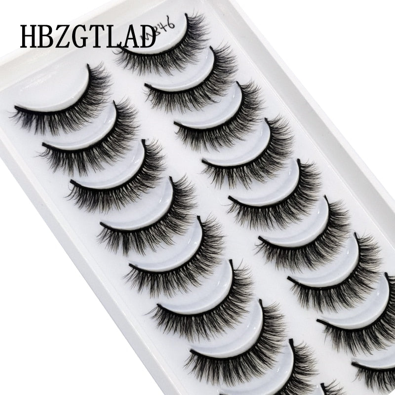 10 Pairs 3D Faux Mink Lashes Natural long Mink False Eyelashes Fake Eyelash Mink Lashes Extension Cils