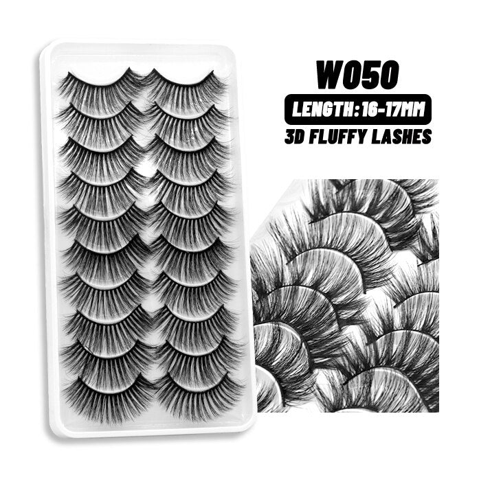 5/10Paris 3D Natural Eyelash mink lashes fake eyelashes Eyelash extension lashes