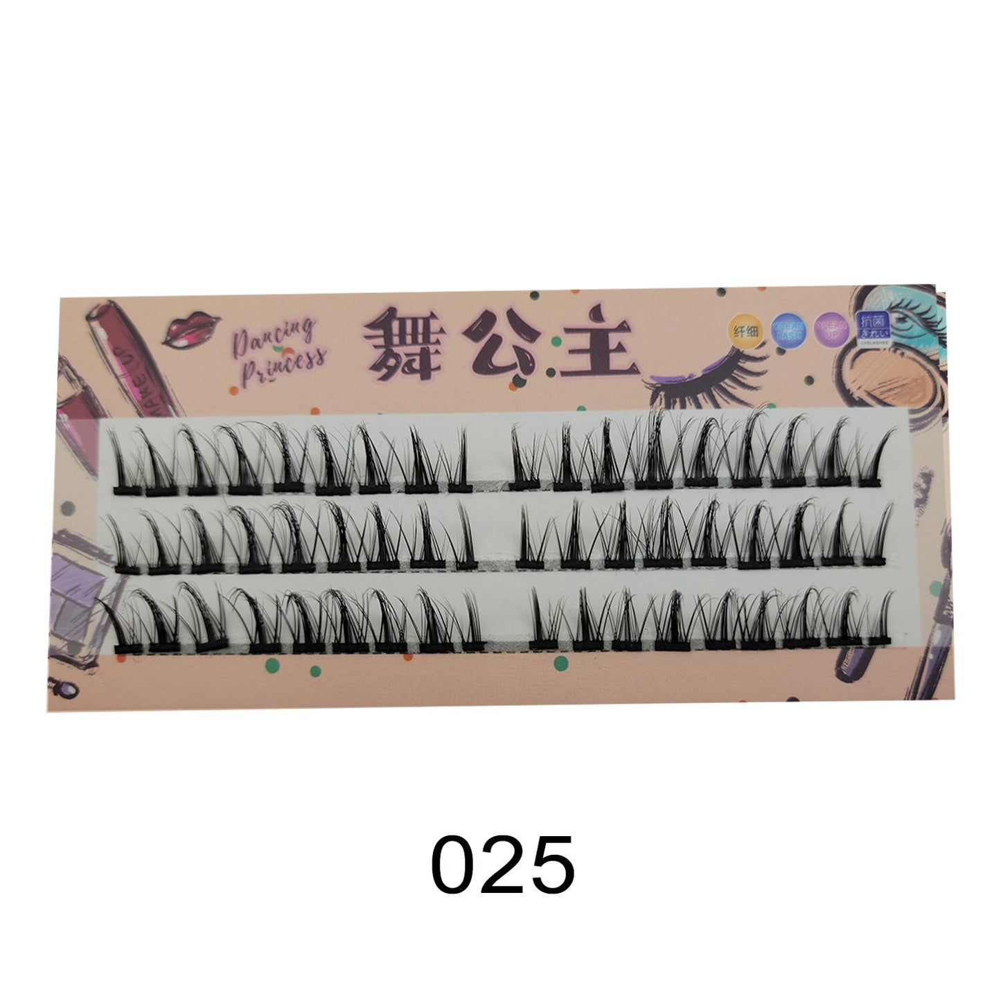 Manga Natural Lashes False Eyelashes Cos Handmade Devil Big Eyes Cluster False Lashes Eyelashes Extension