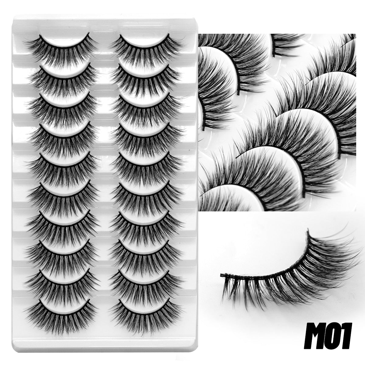 5/10Paris 3D Natural Eyelash mink lashes fake eyelashes Eyelash extension lashes