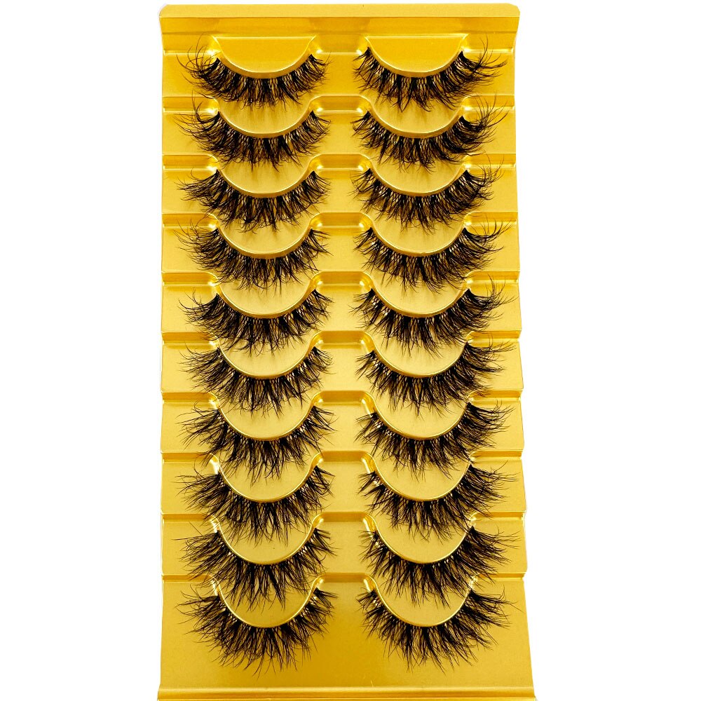 Transparent Terrier 3 Pairs 3D Mink EyeLashes False Lashes Thick EyeLash Lashes Natural Soft Fake EyeLashes