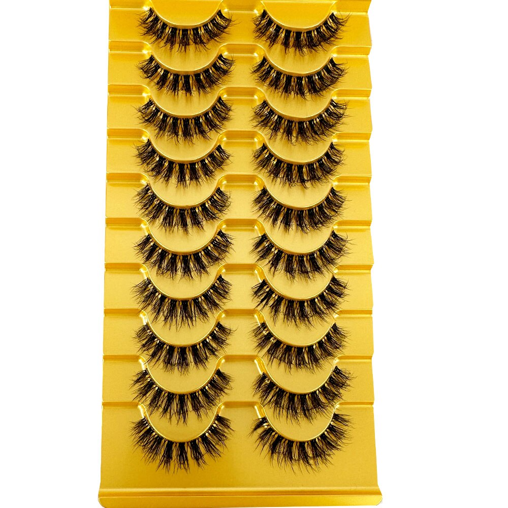 Transparent Terrier 3 Pairs 3D Mink EyeLashes False Lashes Thick EyeLash Lashes Natural Soft Fake EyeLashes