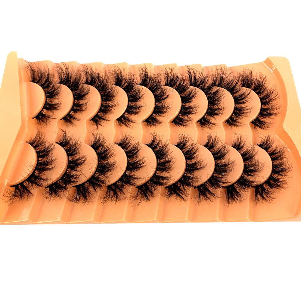 9 Pairs Eyelashes Soft Fluffy 3D Mink False Eyelashes Thick HandMade Volume Mink Lashes Faux Cils Natural Fake Lash