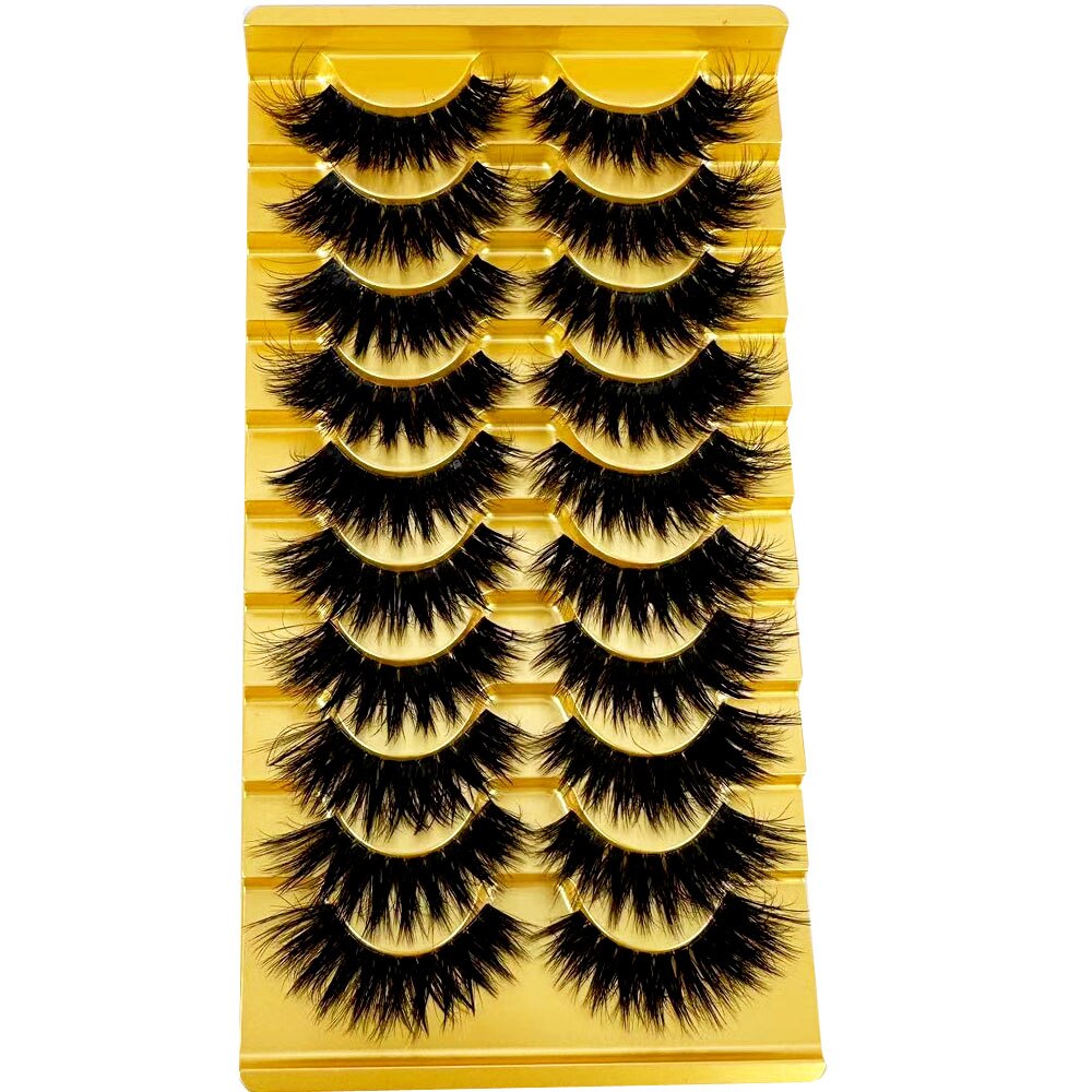 Transparent Terrier 3 Pairs 3D Mink EyeLashes False Lashes Thick EyeLash Lashes Natural Soft Fake EyeLashes