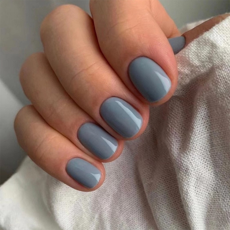 Press On Nails Solid color Short