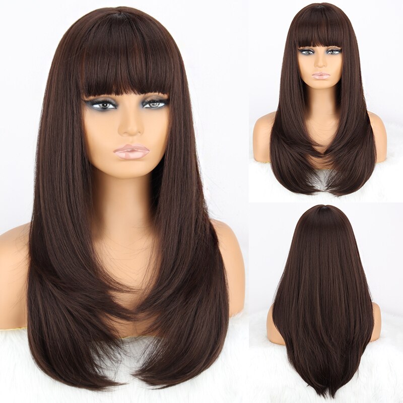 Long Wavy Green Synthetic Wig Women's Heat-Resistant Natural Half Part Cosplay Party Lolita Red Black Pink Wig