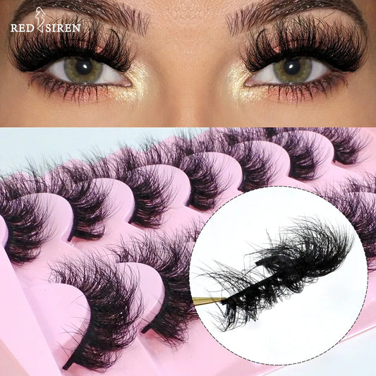 Lashes Mink Fluffy 7 Pairs / pack Natural Wispy Messy Manga Lashes