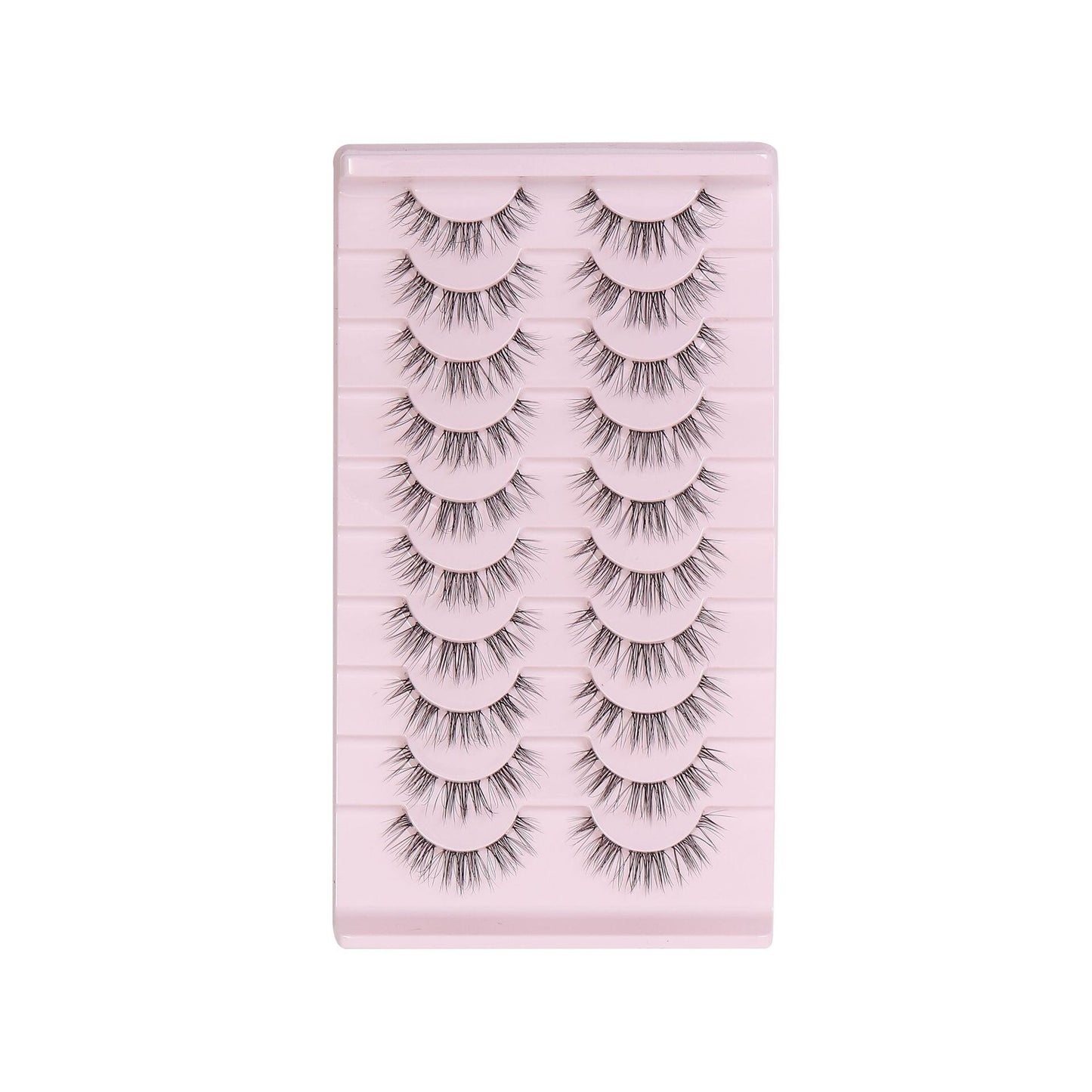 10 Pairs False Eyelashes Extension Natural Long Soft Fluffy Half Eye Cat Lashes Faux Mink Lashes Cils Magnétique