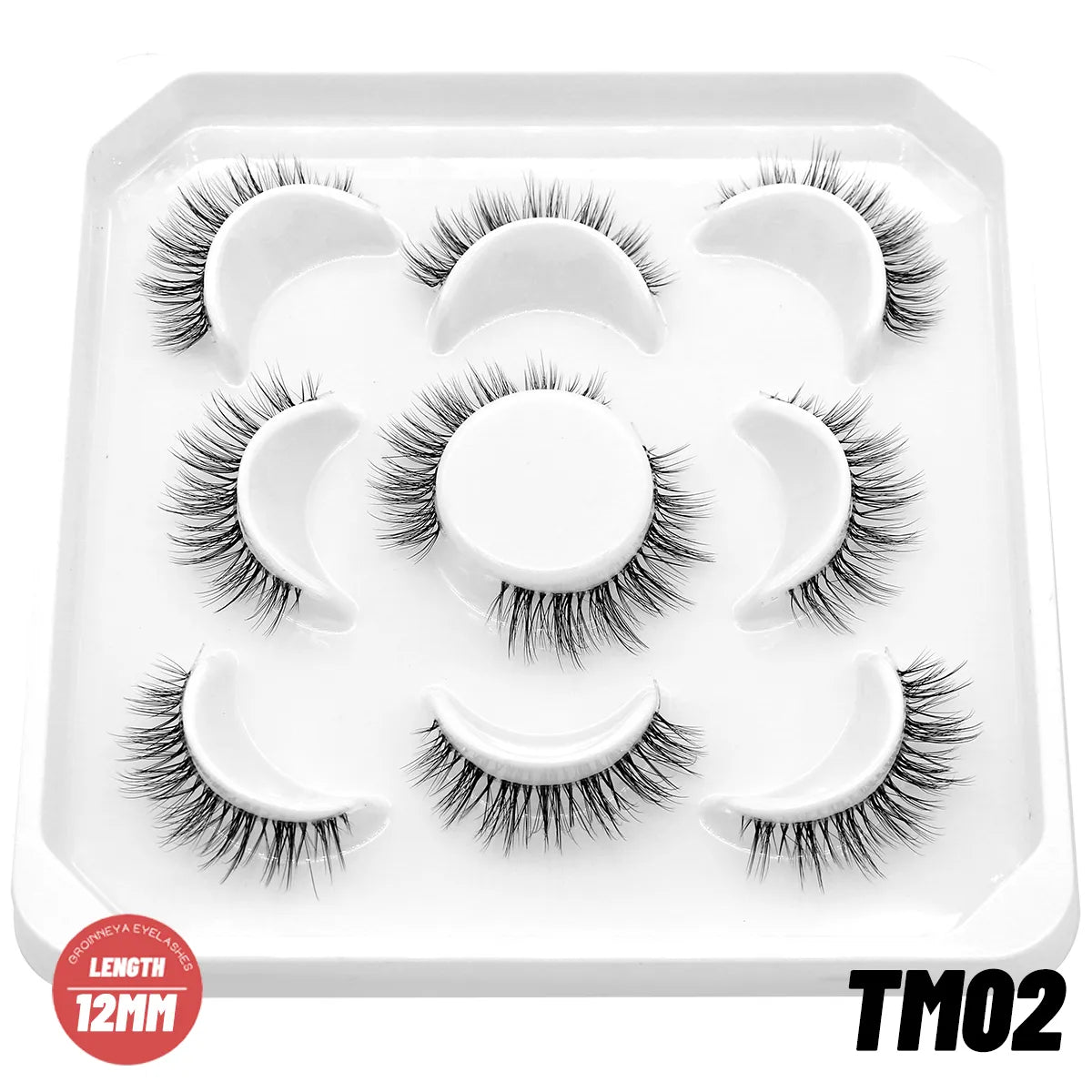 Clear Eyelash Manga  Lashes False 5/10 Pairs Eyelashes Cat-Eye Natural Fluffy 3D Faux Mink Lashes Wispy Lashes