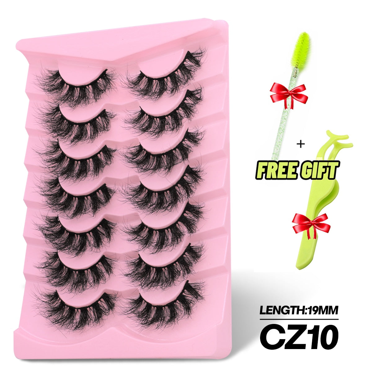 5/7 Pairs Eyelashes Long Lasting Fluffy Wispy Natural Mink Lashes Dramatic Volume lashes Extension Thick Long