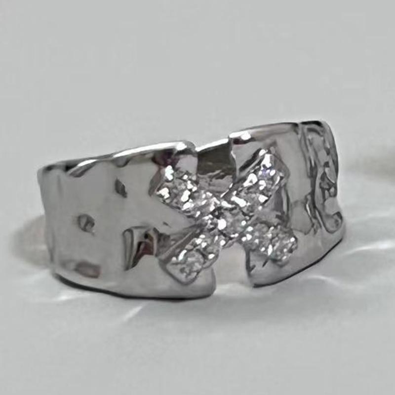 2pcs Geometric Adjustable Rings Set for Women Korean Style Fashion Couple Ring Party Bridal Jewelry Accessories