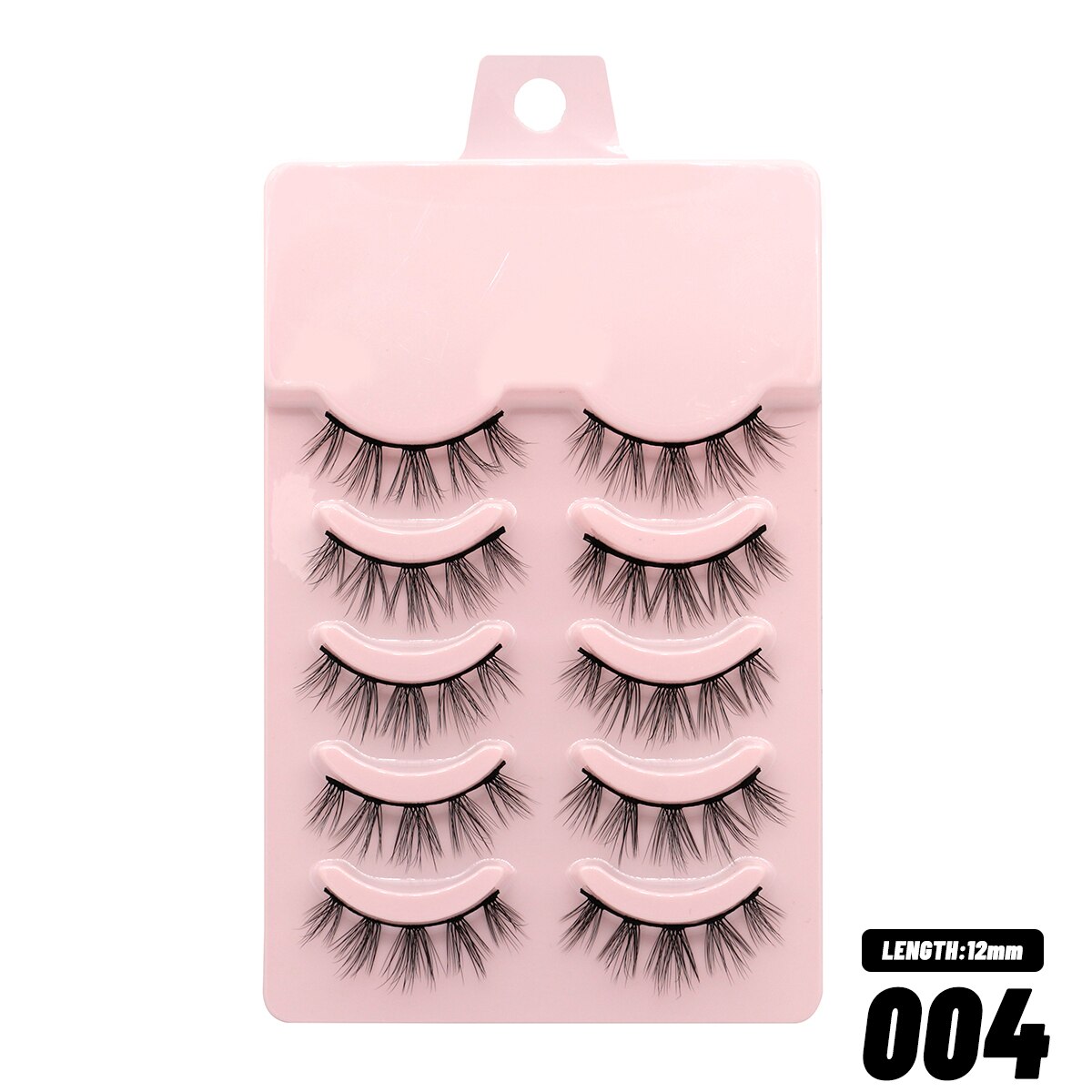 5 Pairs Eyelashes Manga Lashes Natural Cosplay False Lashes Fluffy Soft Cross Fairy Little Devil Lashes Extension