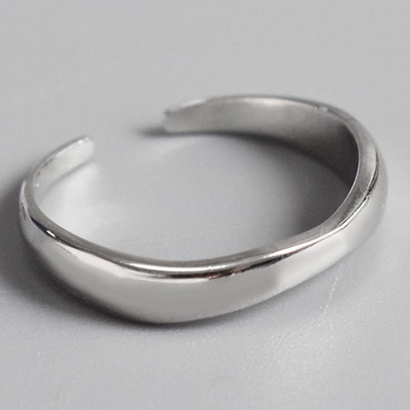 2pcs Geometric Adjustable Rings Set for Women Korean Style Fashion Couple Ring Party Bridal Jewelry Accessories