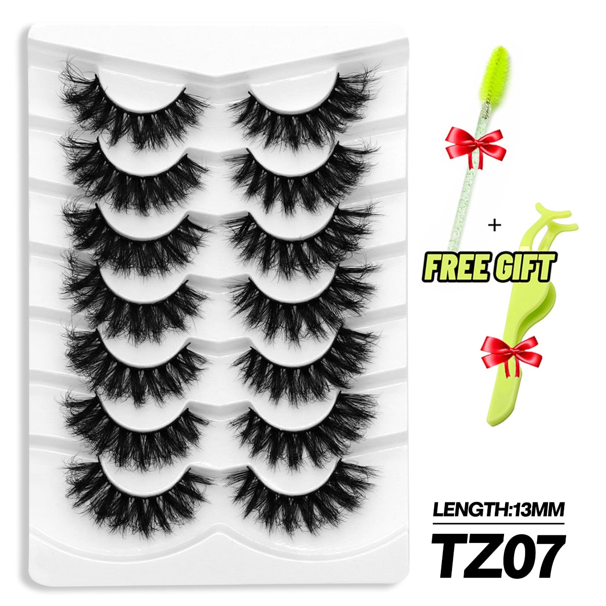 5/7 Pairs Eyelashes Long Lasting Fluffy Wispy Natural Mink Lashes Dramatic Volume lashes Extension Thick Long