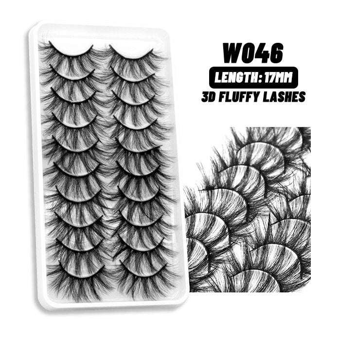 5/10Paris 3D Natural Eyelash mink lashes fake eyelashes Eyelash extension lashes