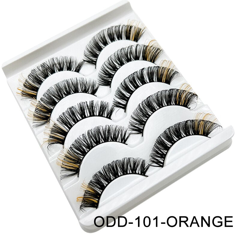 Colored Lash DD Natural Long Colorful Eyelashes Volume lashes Extension Thick Eye Shadow