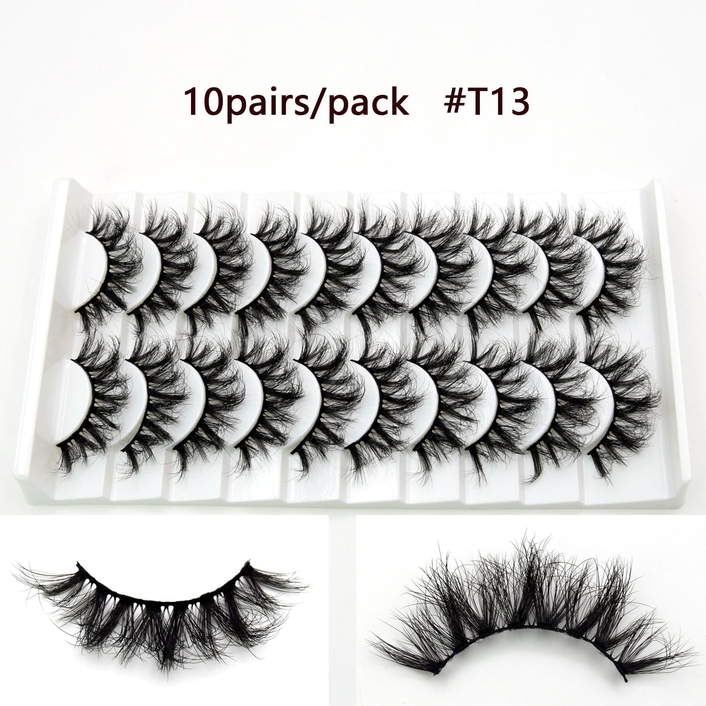 5D Mink Long Lasting Lashes Natural Dramatic Volume Extension Thick Long 3D False Eyelashes