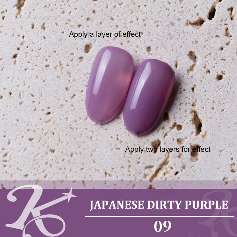 Jelly nude gel Nail Polish Pudding Translucent  Nude Gel Nail Polish UV Gel Semi Permanent Varnish 15ML Large Capacity Gel