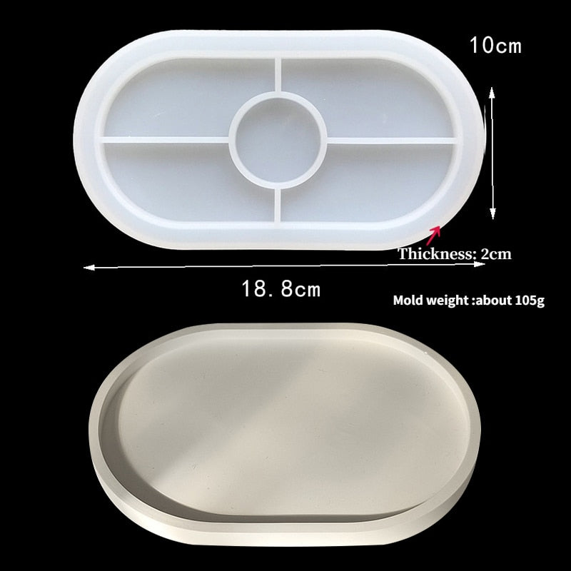 Storage Boxes with Lids Silicone Molds Ornaments Jars Bottles Gypsum Concrete Mold Resin Mold DIY Candle Cup Mold Flowerpot Mold
