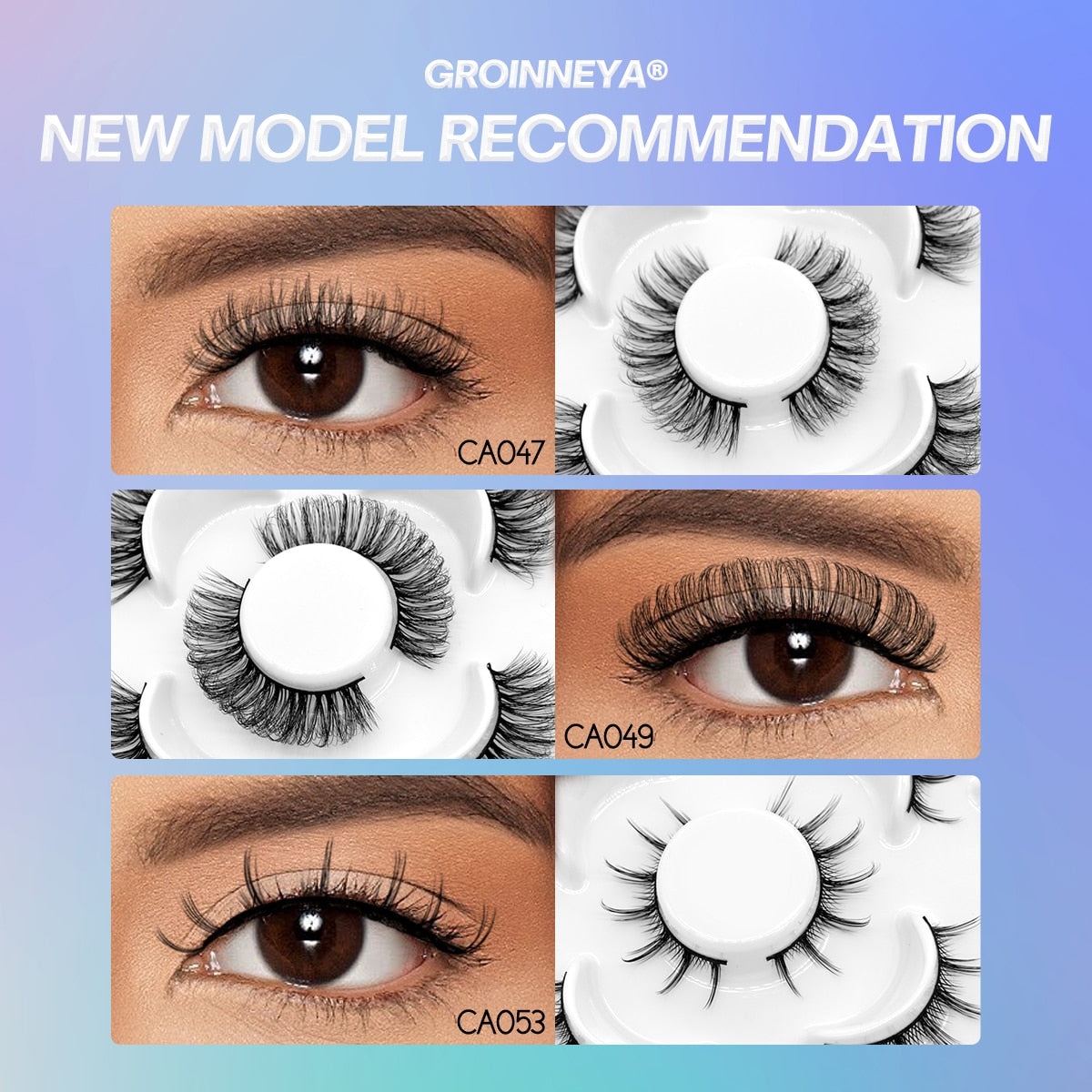 5 Pairs Eyelashes Manga Lashes Natural Cosplay False Lashes Fluffy Soft Cross Fairy Little Devil Lashes Extension