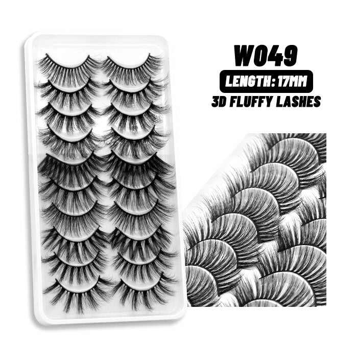 5/10Paris 3D Natural Eyelash mink lashes fake eyelashes Eyelash extension lashes