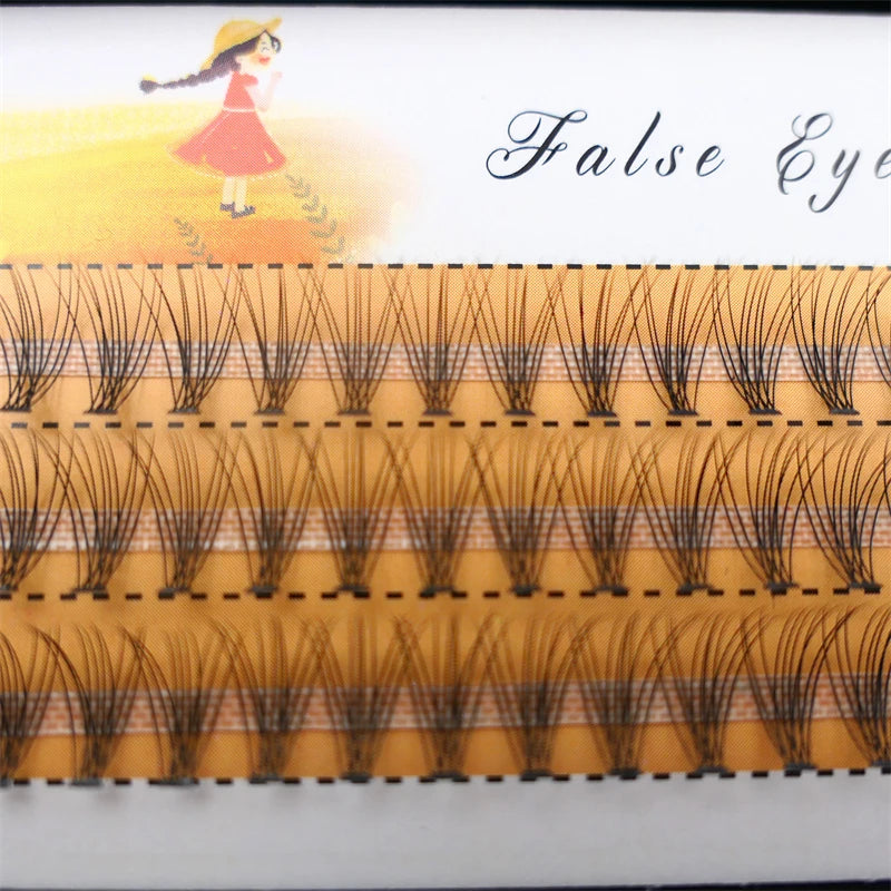 60 pcs grafted eyelashes natural soft eyelashes false eyelashes