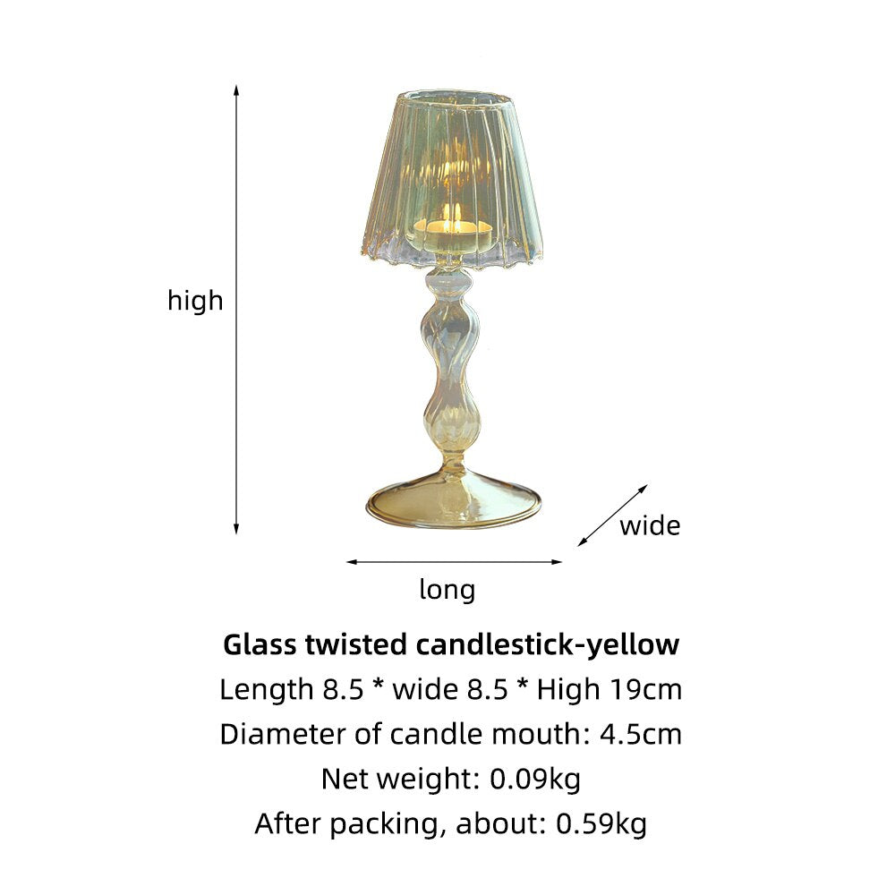Europe style glass candle holders for decoration candle holder decor for table home decor wedding Candlesticks for candles mini