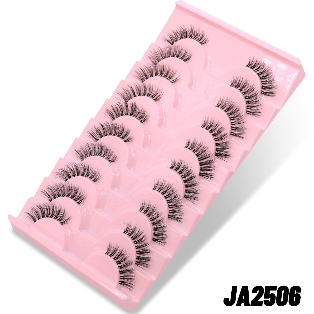 10pairs Clear Band Eye Lashes Mink Eyelashes Crisscross Transparent Band False Eyelashes Natural False Lashes