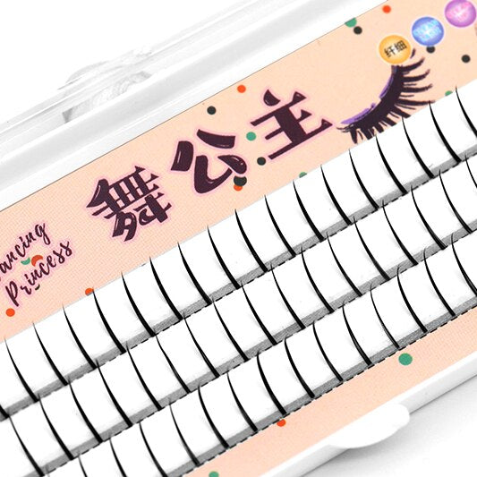 Lash Clusters DIY Individual Clusters Lash Extension Natural Lashes Soft Ribbon Segmented False Bundles Eyelashes