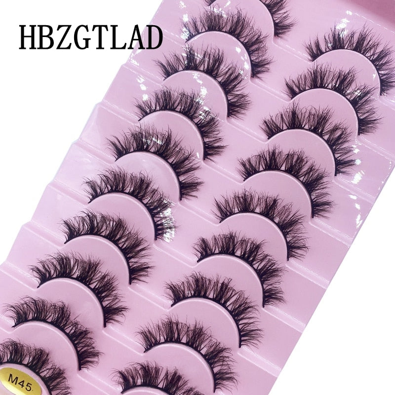 10 Pairs 3D Faux Mink Lashes Natural long Mink False Eyelashes Fake Eyelash Mink Lashes Extension Cils
