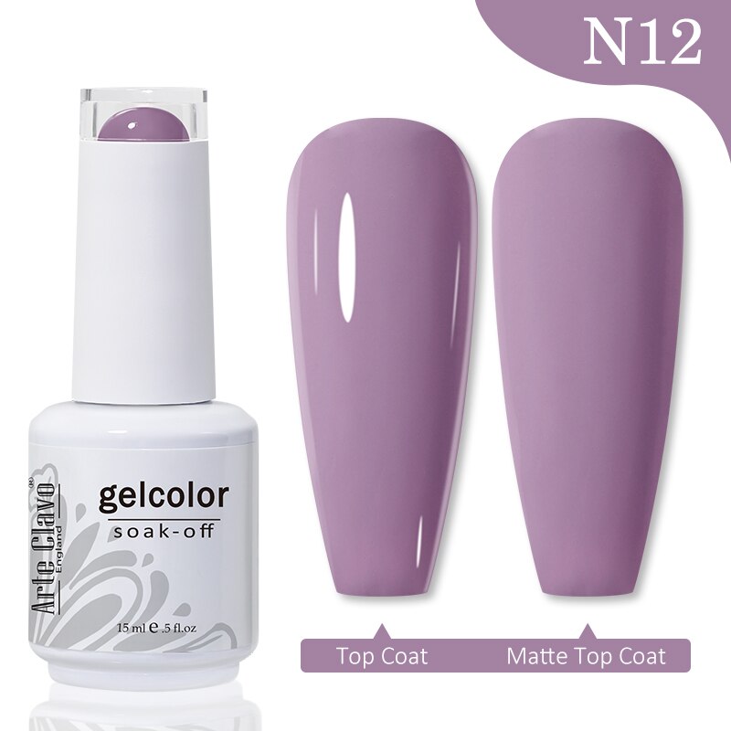 Gel Nail Polish 15ml Nude Pink Soak Off LED UV Lacquer Varnish Semi Permanent Top Base Coat Nail Art Gellak Manicure