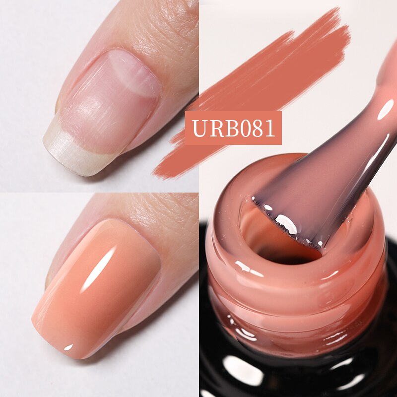 Aurora Rubber Gel Nail Iridescent Pearl Effect Metallic Mirror Nails Manicure Soak Off UV LED No Wipe Top Coat Base Gel