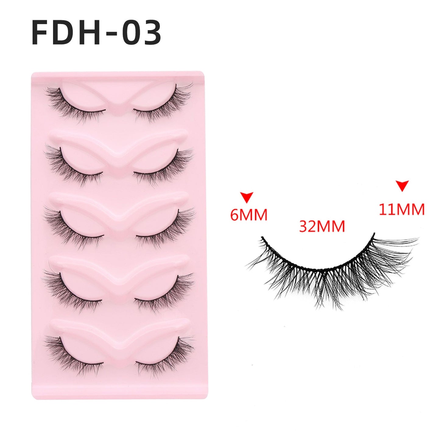 Cat Eye Lashes Winged End Eye Elongated Eyelashes Faux Mink Eyelashes Fake Fox Eye Lashes Soft Natural Long Lashes Cils