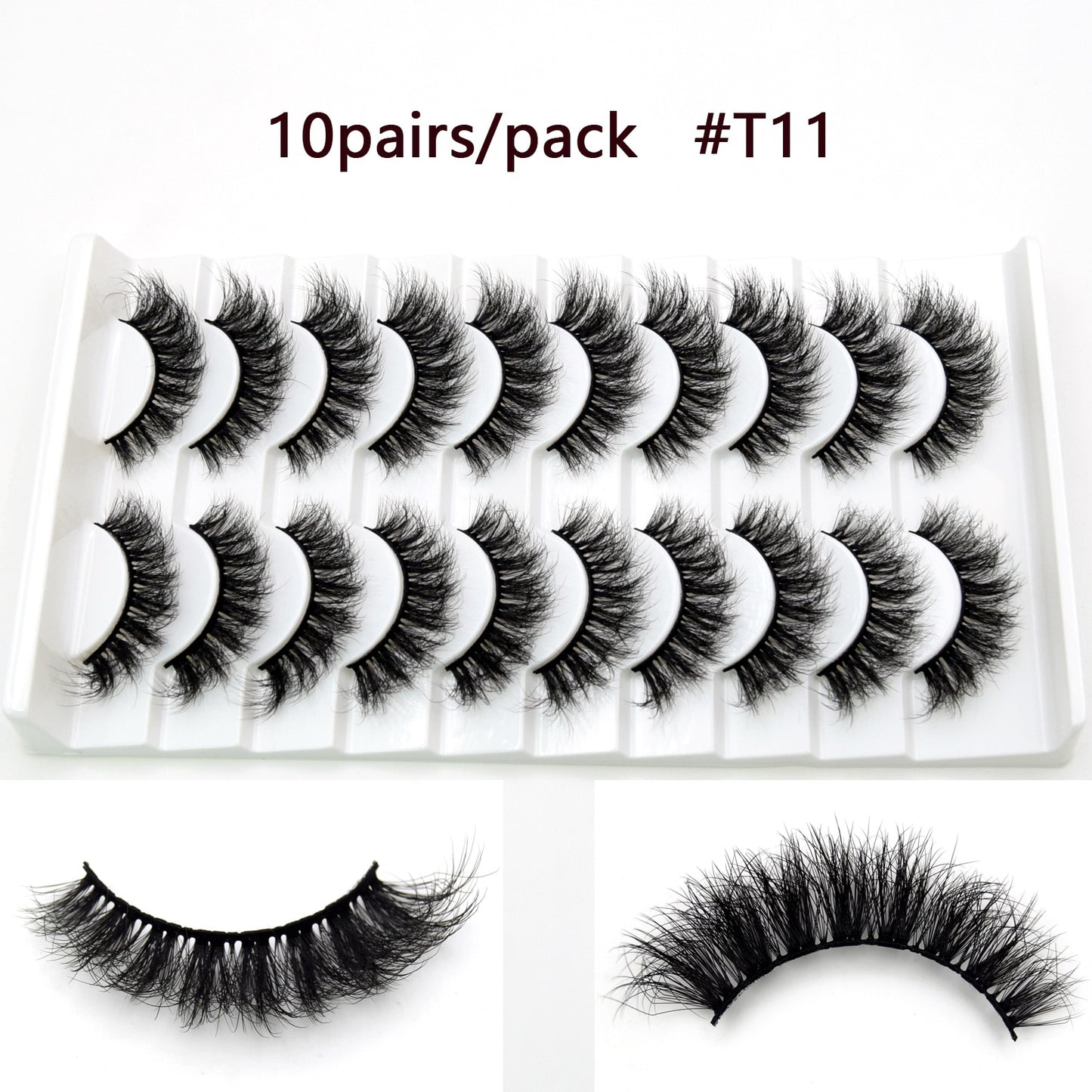 5D Mink Long Lasting Lashes Natural Dramatic Volume Extension Thick Long 3D False Eyelashes