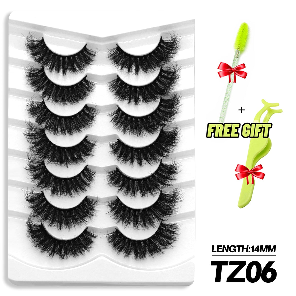5/7 Pairs Eyelashes Long Lasting Fluffy Wispy Natural Mink Lashes Dramatic Volume lashes Extension Thick Long